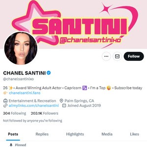 Chanel Santini Twitter (TS), Top Premium Porn Sites