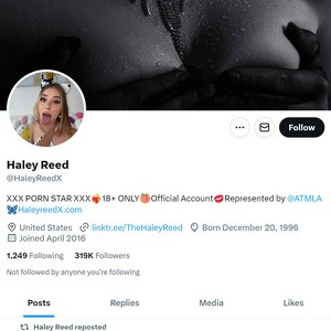 Haley Reed Twitter, Top Premium Porn Sites