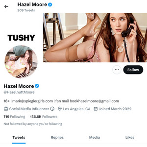 Hazel Moore Twitter, Top Premium Porn Sites