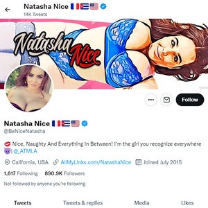 Natasha Nice Twitter, Top Premium Porn Sites