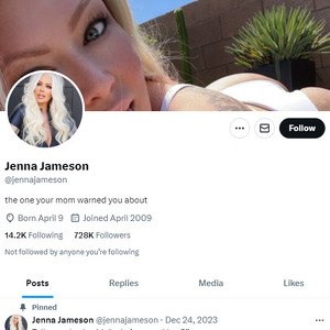 Jenna Jameson Twitter, Top Premium Porn Sites